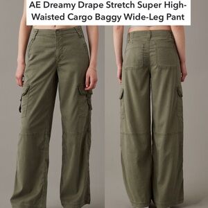 BRAND NEW WITH TAGS! American Eagle Dreamy Drape Stretch High-Waisted Cargo